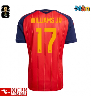 Spanien Nico Williams #17 Hemmatröja VM 2026 Kortärmad